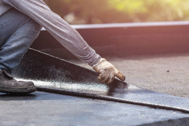 Professional Basement Waterproofing technician working in McCutchenville, OH